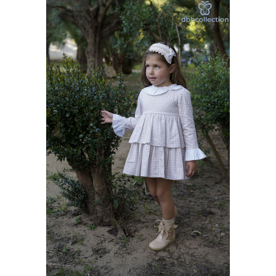 20602 فستان اسباني بيج 20602 فستان اسباني بيج