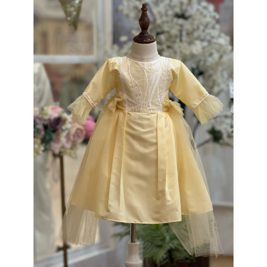240402 فستان مناسبات اصفر
