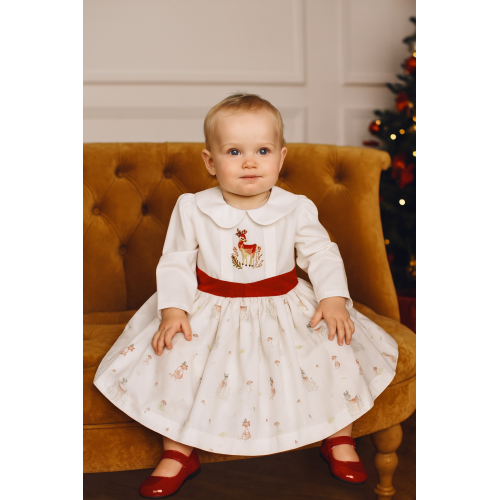 فستان بنات صغار مطرز غزال 240430