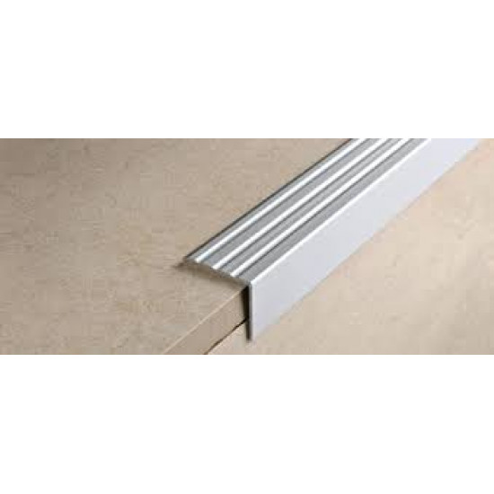 بروقرس زاوية المونيوم فضي لنهاية الدرج 25×10 PWKAA2510A