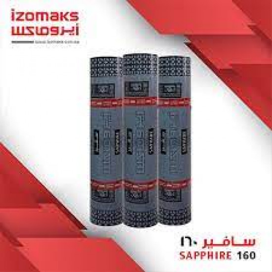 لفة عازل مائي بحص 160جرام ايزوماكس 10متر ×4ملي 