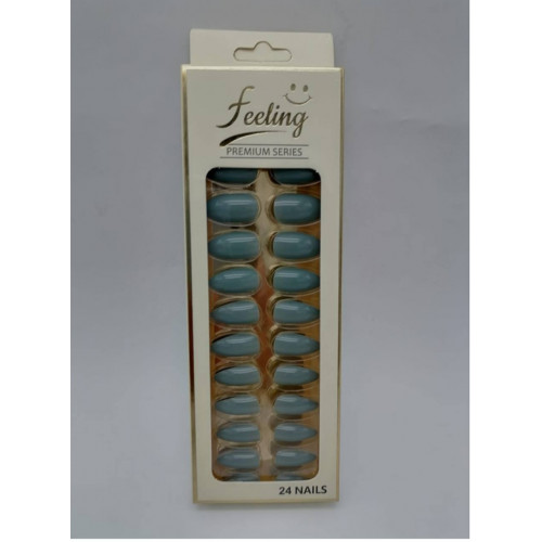 اظافر صناعية بلاصق ذاتي 24 ظفر ،رمادي مخضر غامق لامع اظافر صناعية بلاصق ذاتي 24 ظفر ،رمادي مخضر غامق لامع