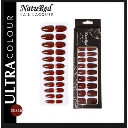 طقم أظافر لصق ذاتي من ناتوريد-X0316