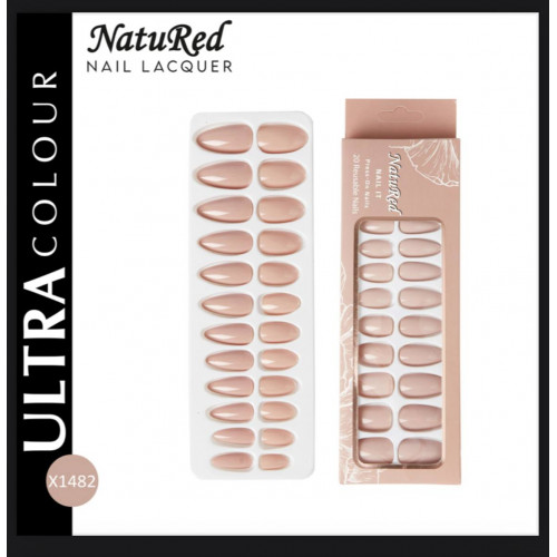 طقم أظافر لصق ذاتي من ناتوريد-X1482