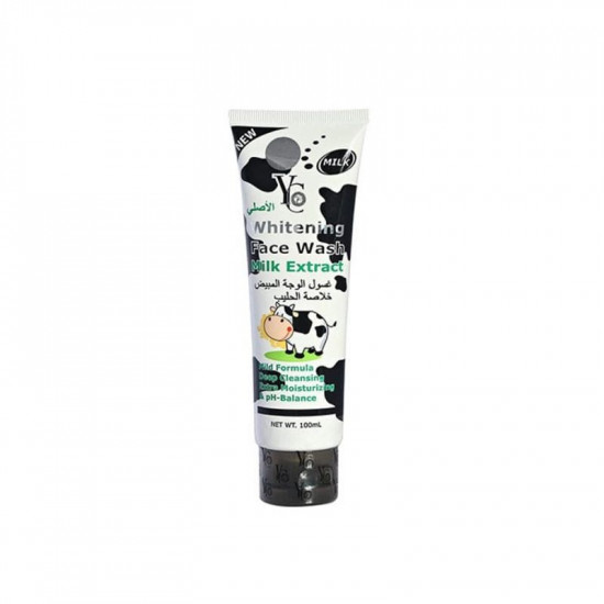 غسول تبييض الوجه من واي سي - مستخلص الحليب، 100 مل غسول تبييض الوجه من واي سي - مستخلص الحليب، 100 مل