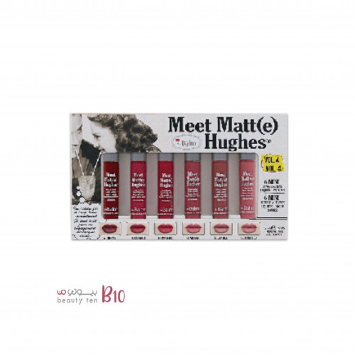 مجموعة 6 ميني احمر شفاه سائل ميت مات هيوز من ذا بالم - Vol.4 مجموعة 6 ميني احمر شفاه سائل ميت مات هيوز من ذا بالم - Vol.4