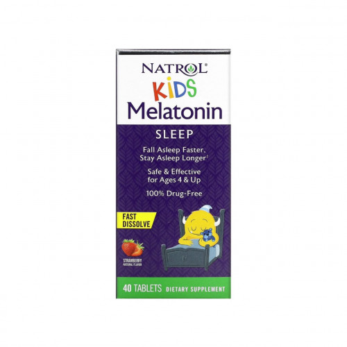 حبوب ميلاتونين للاطفال 40قرص من ناترول حبوب ميلاتونين للاطفال 40قرص من ناترول