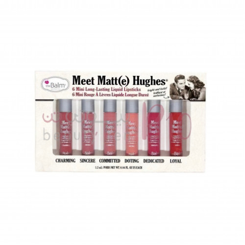 مجموعة ميني سداسية من أحمر الشفاة السائل المطفي من ذا بالم مجموعة ميني سداسية من أحمر الشفاة السائل المطفي من ذا بالم