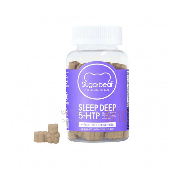 شوقر بير هير – سليب ديب 5-HTP فيتامينات جاميز للنوم 60حبة شوقر بير هير – سليب ديب 5-HTP فيتامينات جاميز للنوم 60حبة