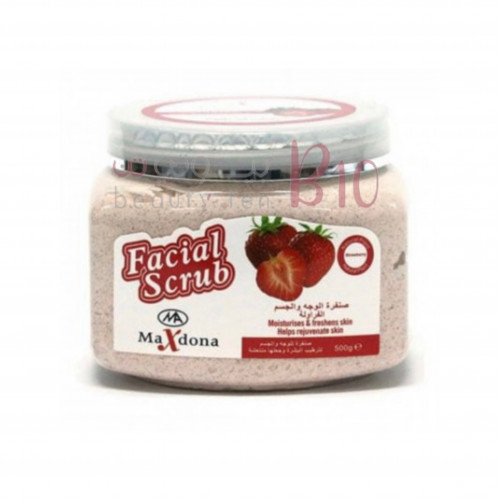 ماكس دونا مقشر الفراولة للوجه والجسم 500مل ماكس دونا مقشر الفراولة للوجه والجسم 500مل