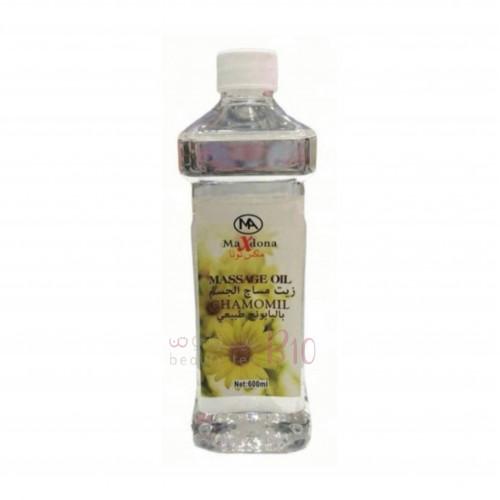 ماكس دونا زيت مساج الجسم والإسترخاء برائحة البابونج الطبيعي 600 مل