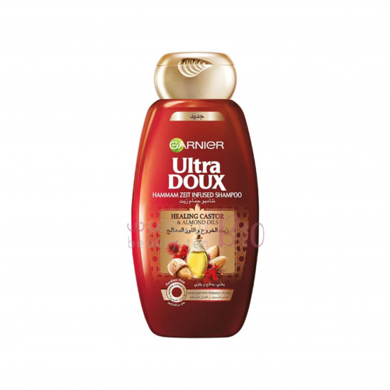 غارنييه شامبو بزيت الخروع واللوز المعالج 400 مل غارنييه شامبو بزيت الخروع واللوز المعالج 400 مل
