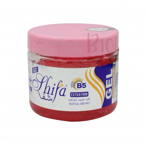 شفا جل للشعر قوة تثبيت اضافية بالبرو فايتامين بي 500 مل