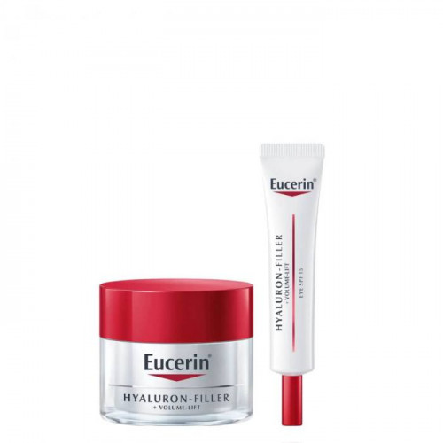 مجموعة هيالورون فيلر فوليوم ليفت للبشرة العادية الى المختلطة من يوسرين ، كريم يومي 50مل + كريم العين 15 مل مجموعة هيالورون فيلر فوليوم ليفت للبشرة العادية الى المختلطة من يوسرين ، كريم يومي 50مل + كريم العين 15 مل