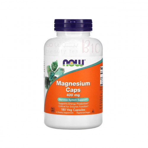 كبسولات مغنيسيوم 400 ملجم،180 كبسولة نباتية من ناو كبسولات مغنيسيوم 400 ملجم،180 كبسولة نباتية من ناو