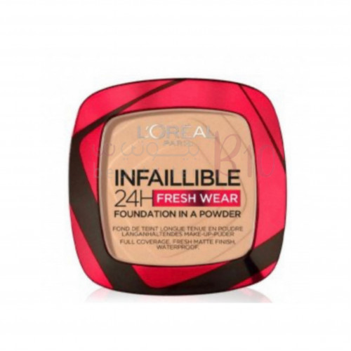 لوريال بودرة أساس Infallible 24H Fresh Wear - بيج ذهبي رقم140 لوريال بودرة أساس Infallible 24H Fresh Wear - بيج ذهبي رقم140