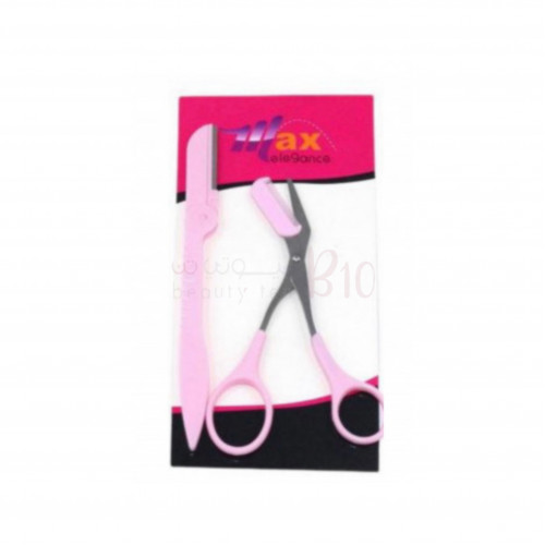 مقص تشذيب الحواجب مع مشط صغير من ماكس إليجانس مقص تشذيب الحواجب مع مشط صغير من ماكس إليجانس