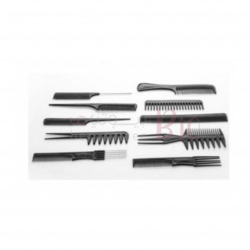 طقم من 10 قطع من مشط الشعر الاحترافي لتصفيف من ماكس اليجانس