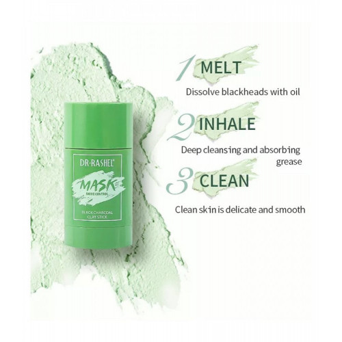 قناع الطين للتحكم في لمعان البشرة بخلاصة الشاي الاخضر من د. راشيل 42ج