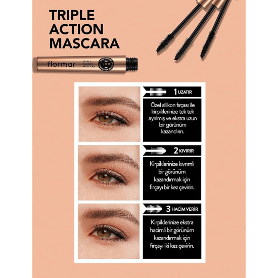 ماسكارا ثلاثية المفعول من فلورمار ماسكارا ثلاثية المفعول من فلورمار