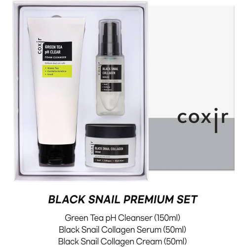مجموعة البشرة الحلزون الاسود منظف 150مل+سيروم الكولاجين 50مل+كريم الكولاجين 50مل مجموعة البشرة الحلزون الاسود منظف 150مل+سيروم الكولاجين 50مل+كريم الكولاجين 50مل