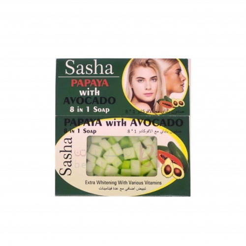 صابون ساشا بابايا وافوكادو-100ج صابون ساشا بابايا وافوكادو-100ج