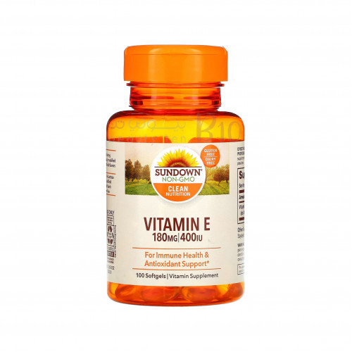 فيتامين هـ، 180 مجم (400 وحدة دولية)100 كبسولة هلامية من صنداون فيتامين هـ، 180 مجم (400 وحدة دولية)100 كبسولة هلامية من صنداون