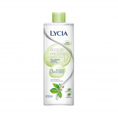 ماء ميسيلار مزيل مكياج للبشرة الدهنية ليسيا 400مل