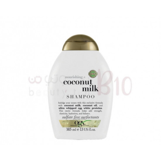او جي اكس أورجانيكس شامبو مغذٍ + حليب جوز الهند 385 مل