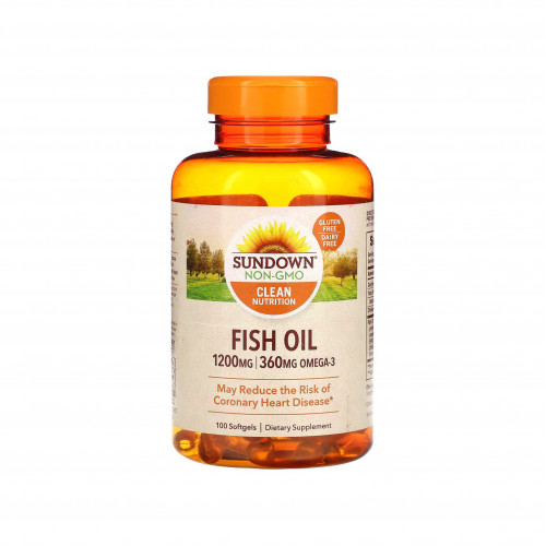 زيت السمك 1200 ملجم 100 كبسولة هلامية من صن داون 600 ملجم لكل كبسولة هلامية زيت السمك 1200 ملجم 100 كبسولة هلامية من صن داون 600 ملجم لكل كبسولة هلامية