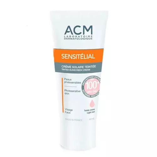 كريم واقي شمس ملون بحماية من الشمس SPF50 من ايه سي ام - 40 مل كريم واقي شمس ملون بحماية من الشمس SPF50 من ايه سي ام - 40 مل