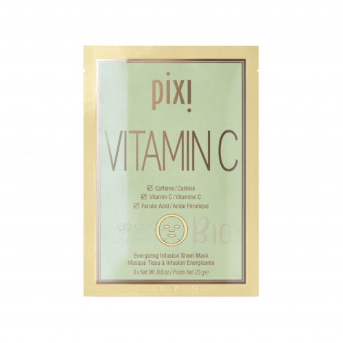 قناع ورقي بفيتامين سي من بيكسي 3 أقنعة 