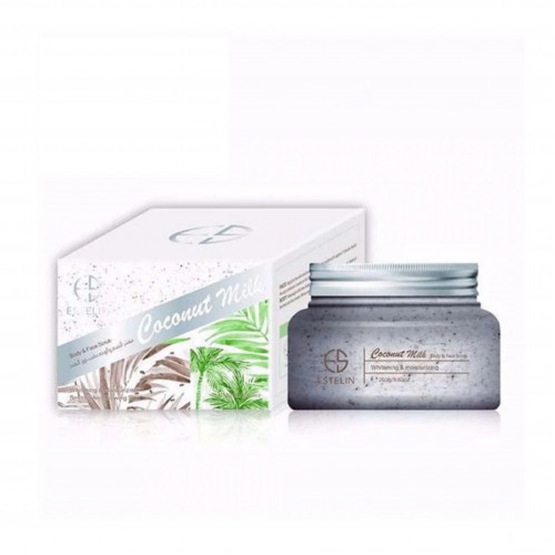 ايستلين مقشر ومبيض للجسم والوجه بخلاصة حليب جوز الهند - 250 جم