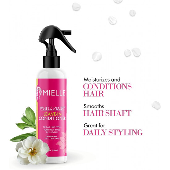 بلسم لا يُشطف بالفاوانيا البيضاء من ميلي أورجانيكس 240 مل بلسم لا يُشطف بالفاوانيا البيضاء من ميلي أورجانيكس 240 مل