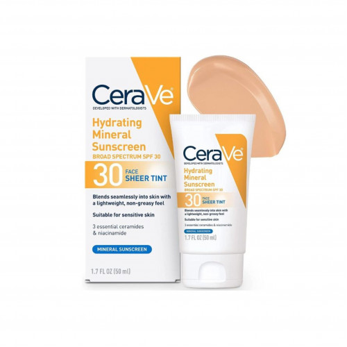 واقي الشمس الملون مع عامل حماية  30 من سيرافي 50مل