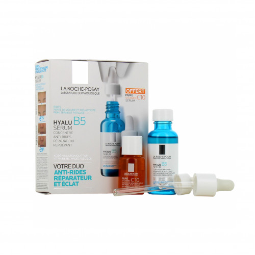 الثنائي المضاد للتجاعيد للإصلاح والاشراق فيتامين سي 10مل +هيالورنيك اسيد 30مل من لاروش بوزيه الثنائي المضاد للتجاعيد للإصلاح والاشراق فيتامين سي 10مل +هيالورنيك اسيد 30مل من لاروش بوزيه