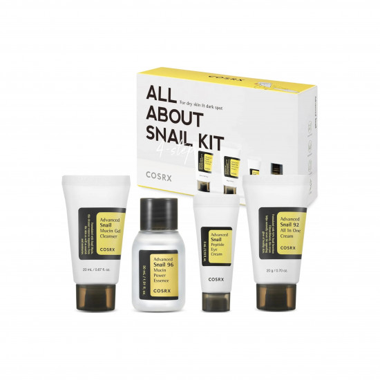 مجموعة الحلزون لترطيب البشرة من كوسركس- 4 قطع