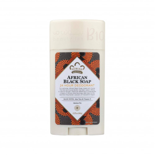 مزيل عرق بالصابون الاسود الافريقي  طبيعي 100% من نوبيان هيرتج مزيل عرق بالصابون الاسود الافريقي  طبيعي 100% من نوبيان هيرتج