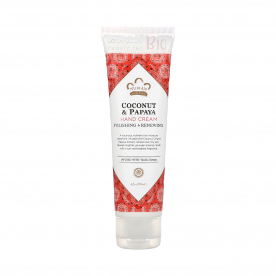 كريم اليد بجوز الهند والبابايا من نوبيان، (118 مل) كريم اليد بجوز الهند والبابايا من نوبيان، (118 مل)