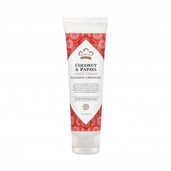 كريم اليد بجوز الهند والبابايا من نوبيان، (118 مل) كريم اليد بجوز الهند والبابايا من نوبيان، (118 مل)