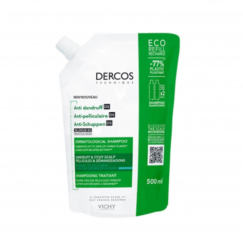 شامبو ديركوس المضاد للقشرة للشعر العادي إلى الدهني، 500 مل