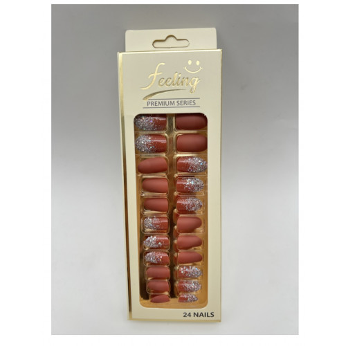 اظافر صناعية قليتر بلاصق ذاتي 24 ظفر (اللون الترابي) اظافر صناعية قليتر بلاصق ذاتي 24 ظفر (اللون الترابي)