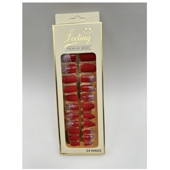 اظافر صناعية قليتر بلاصق ذاتي 24 ظفر (اللون الوردي الفاتح)  اظافر صناعية قليتر بلاصق ذاتي 24 ظفر (اللون الوردي الفاتح)