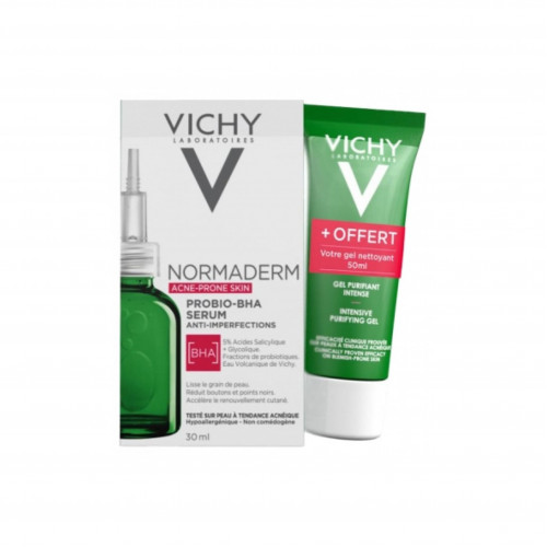 سيروم نورماديرم بروبيو مضاد للنقص 30مل +جل تنظيف عميق 50مل مجانا من فيشي