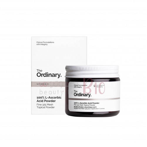 مسحوق حمض الأسكوربيك اوردنري 100٪ 20 جم مسحوق حمض الأسكوربيك اوردنري 100٪ 20 جم