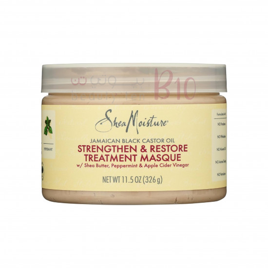 زيت خروع أسود جامايكي، قناع علاجي للتقوية والتجديد من شيا مويستر 326جم زيت خروع أسود جامايكي، قناع علاجي للتقوية والتجديد من شيا مويستر 326جم