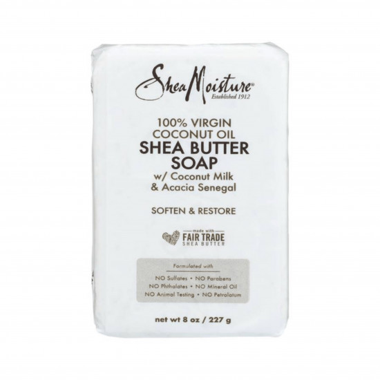 صابون زبدة الشيا وزيت جوز الهند البكر 100% من شيا مويستر 227ج