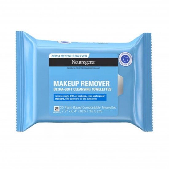 مناديل الوجه للتنظيف وازالة المكياج من نيتروجينا مناديل الوجه للتنظيف وازالة المكياج من نيتروجينا