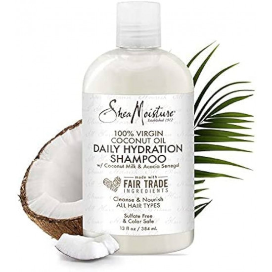 شامبو الترطيب اليومي بزيت جوز الهند البكر 100٪ من شيا مويستر-384مل شامبو الترطيب اليومي بزيت جوز الهند البكر 100٪ من شيا مويستر-384مل