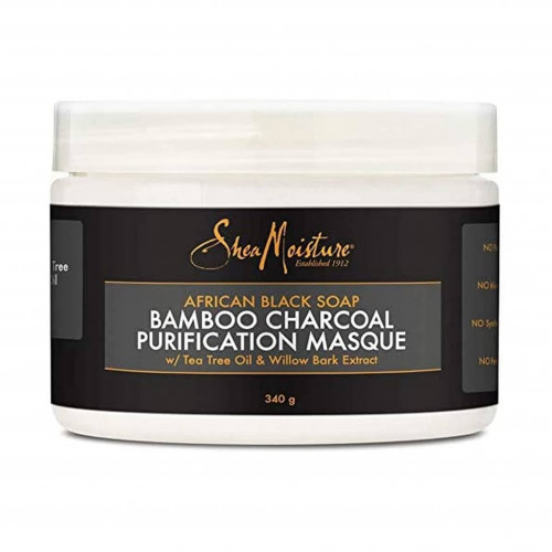 قناع تنقية الصابون الأسود الأفريقي الخيزران الفحم من شيا مويستر -340مل قناع تنقية الصابون الأسود الأفريقي الخيزران الفحم من شيا مويستر -340مل